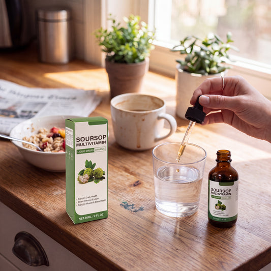 Organic Soursop Multivitamin Liquid Drops – 60 mL