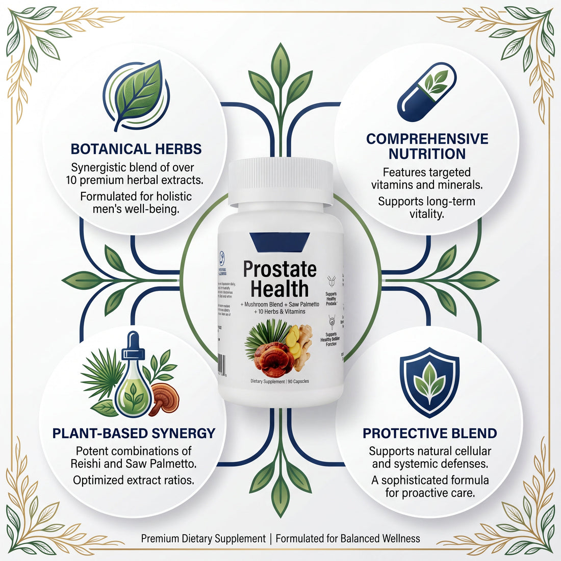 Luvixy saw palmetto and mushroom blend used for a guide to proprietary blend supplement labels
