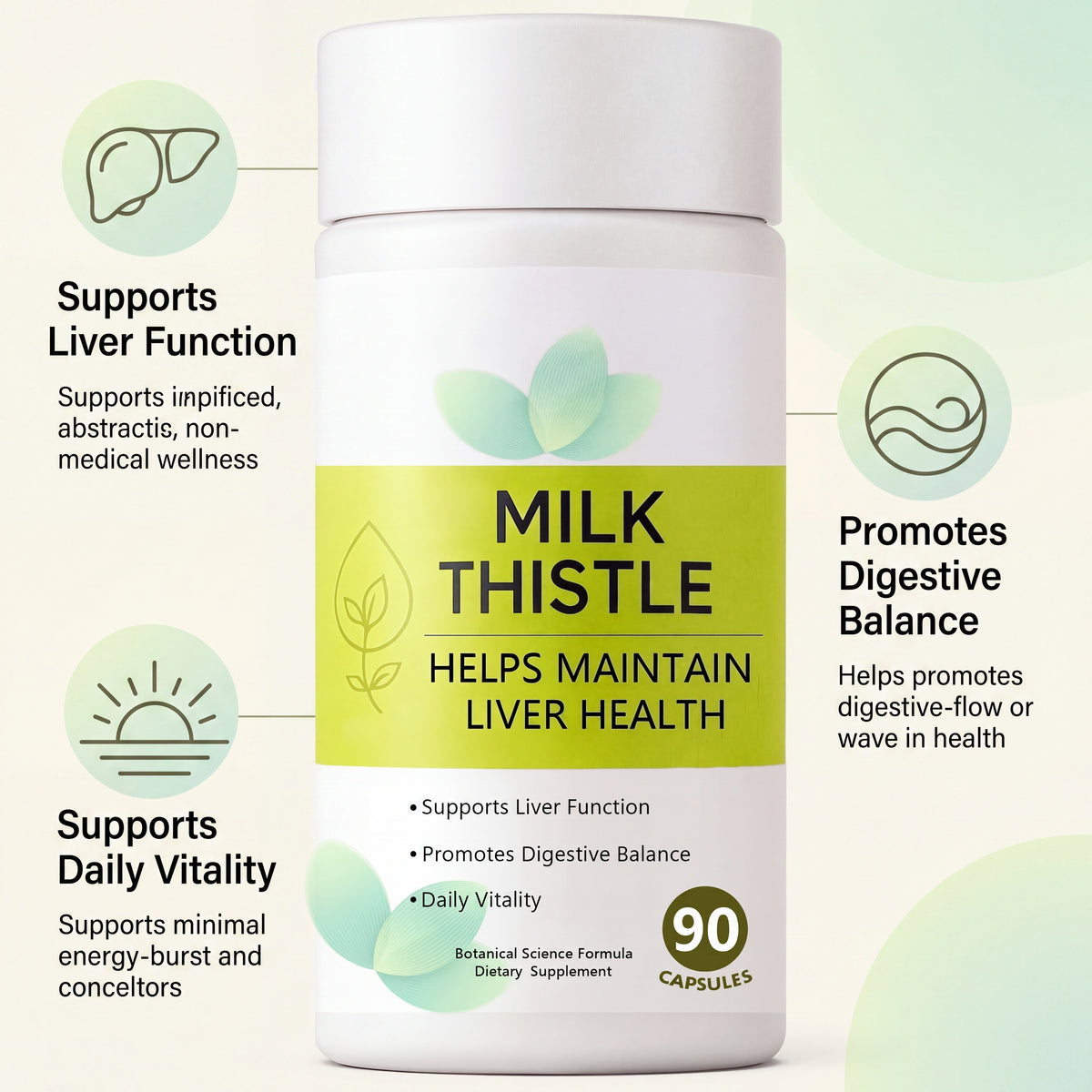 Milk thistle liver support – product detail image 4