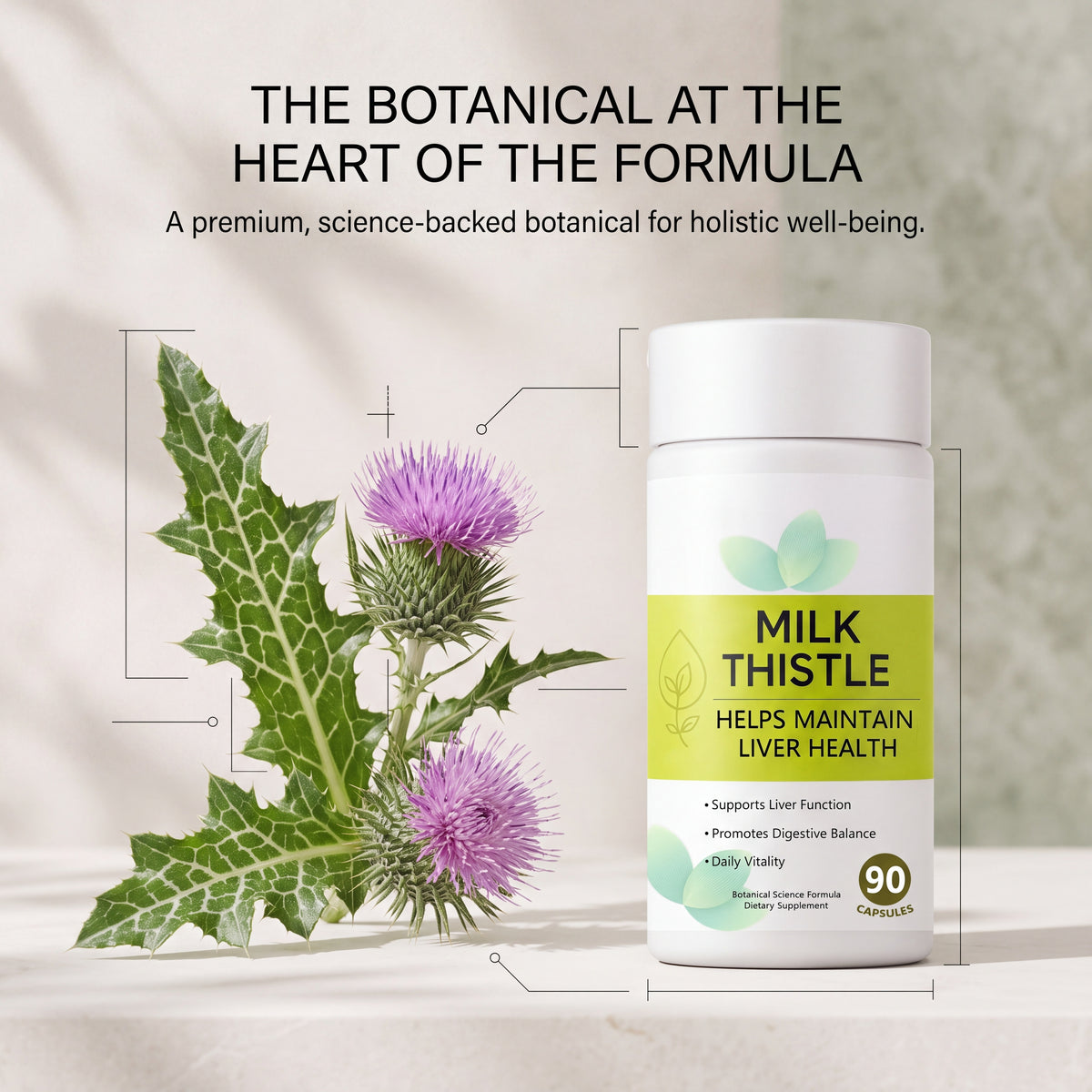 Milk thistle liver support – 90 Capsules – by Luvixy