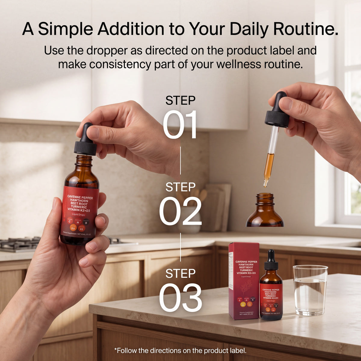 Cayenne hawthorn beet root drops – product packaging