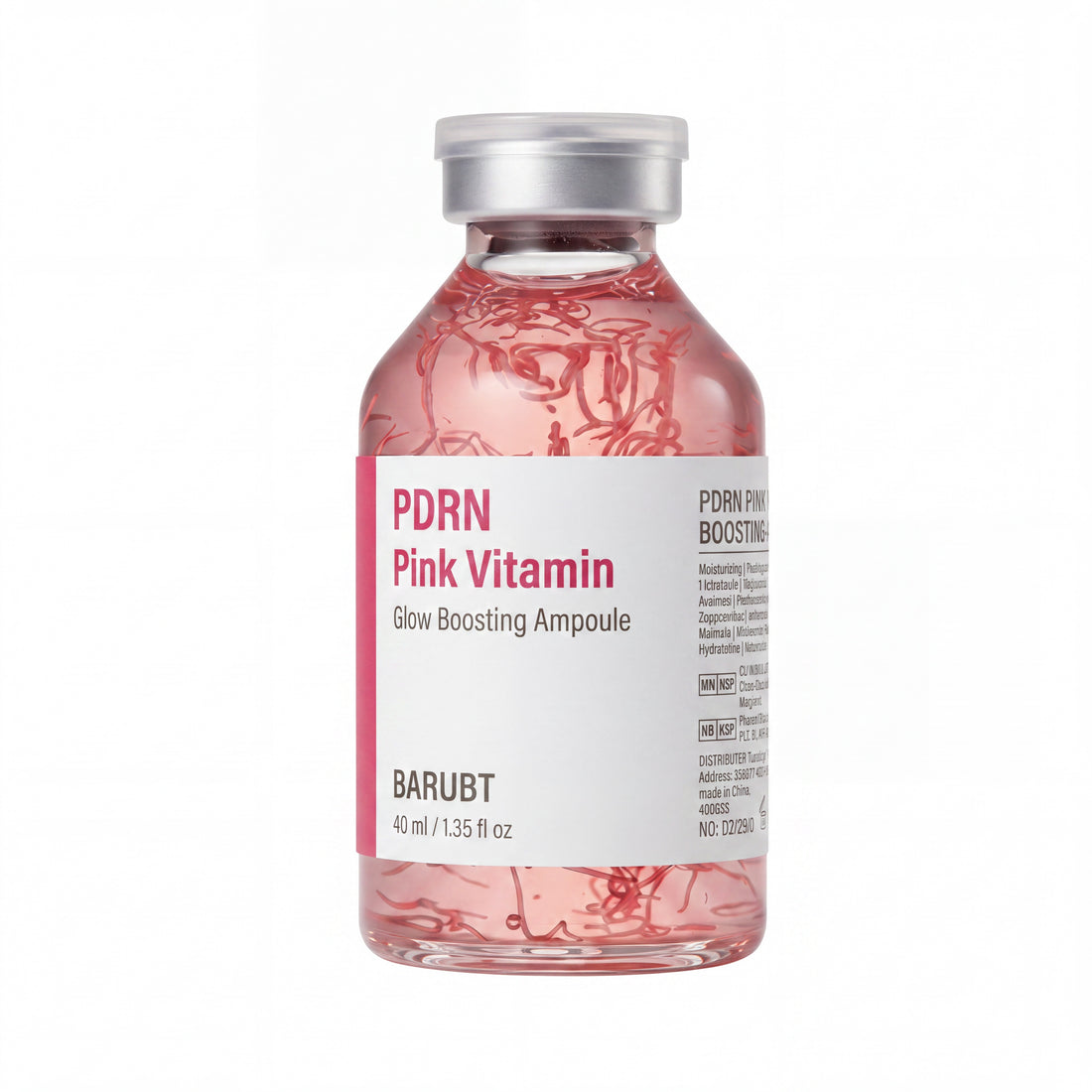 PDRN Pink Vitamin Glow Boosting Ampoule – 40 mL Facial Serum