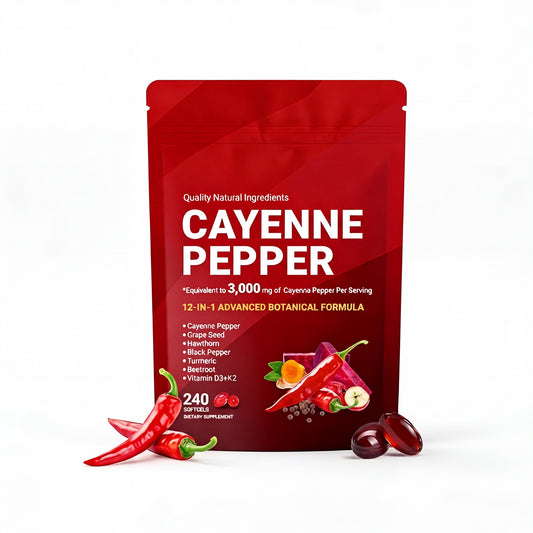 Cayenne Pepper 12-in-1 Botanical Formula 3000 mg – 240 Softgels