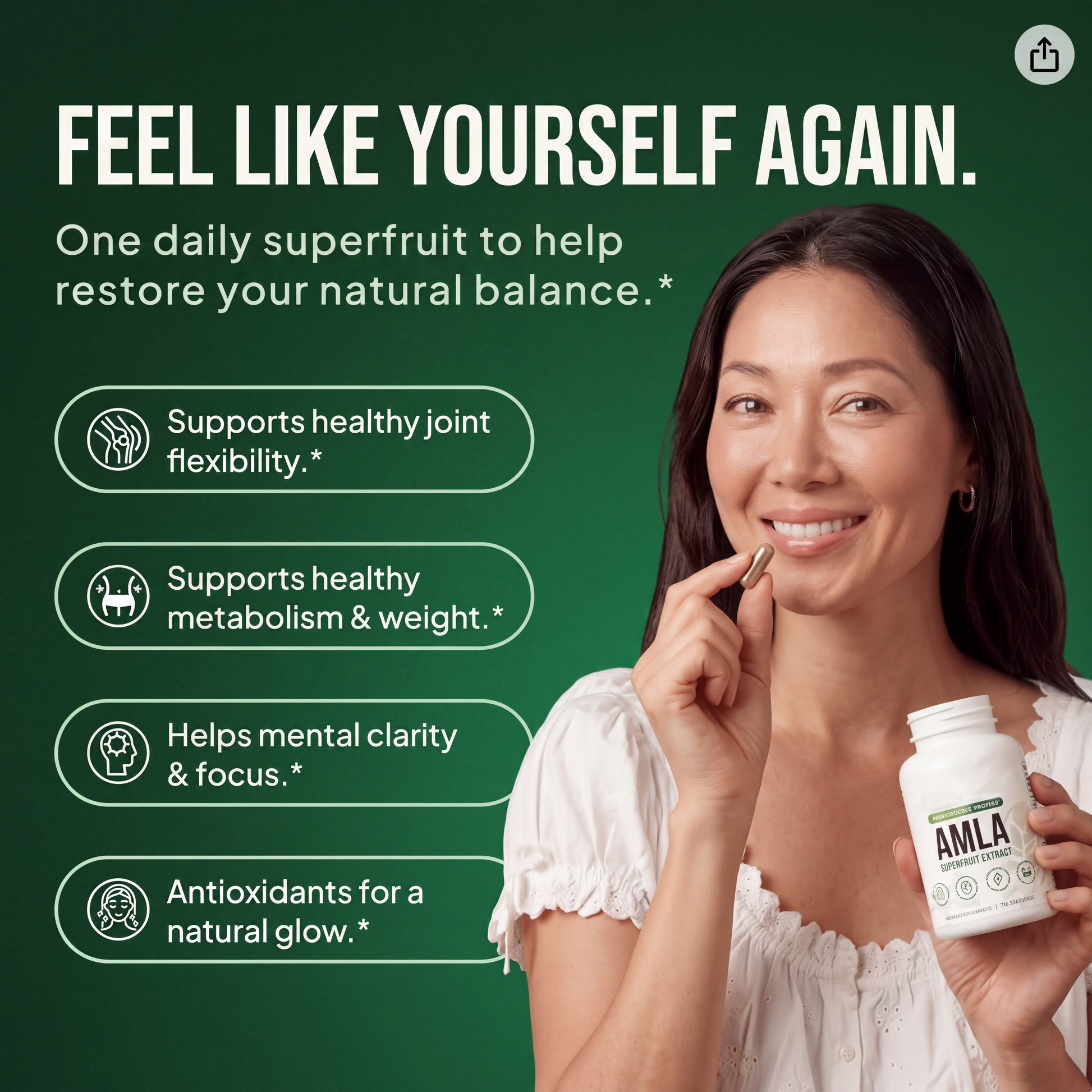 Amla Superfruit Extract – Antioxidant Daily Wellness Capsules – product image 2