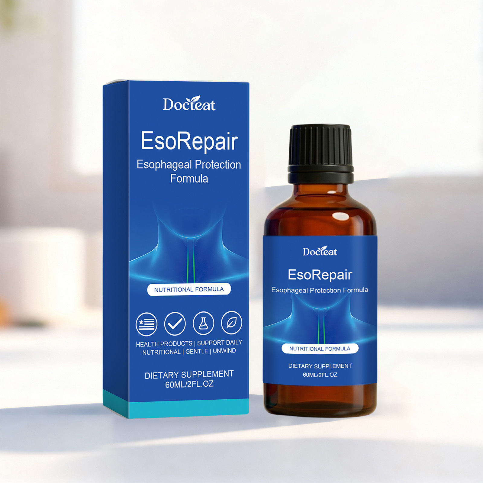 Docteat EsoRepair Esophageal Wellness Formula – 60 mL