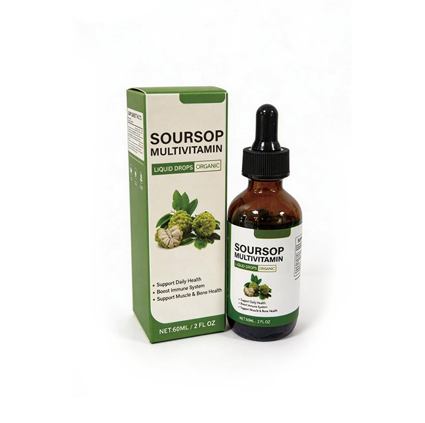 Organic Soursop Multivitamin Liquid Drops – 60 mL
