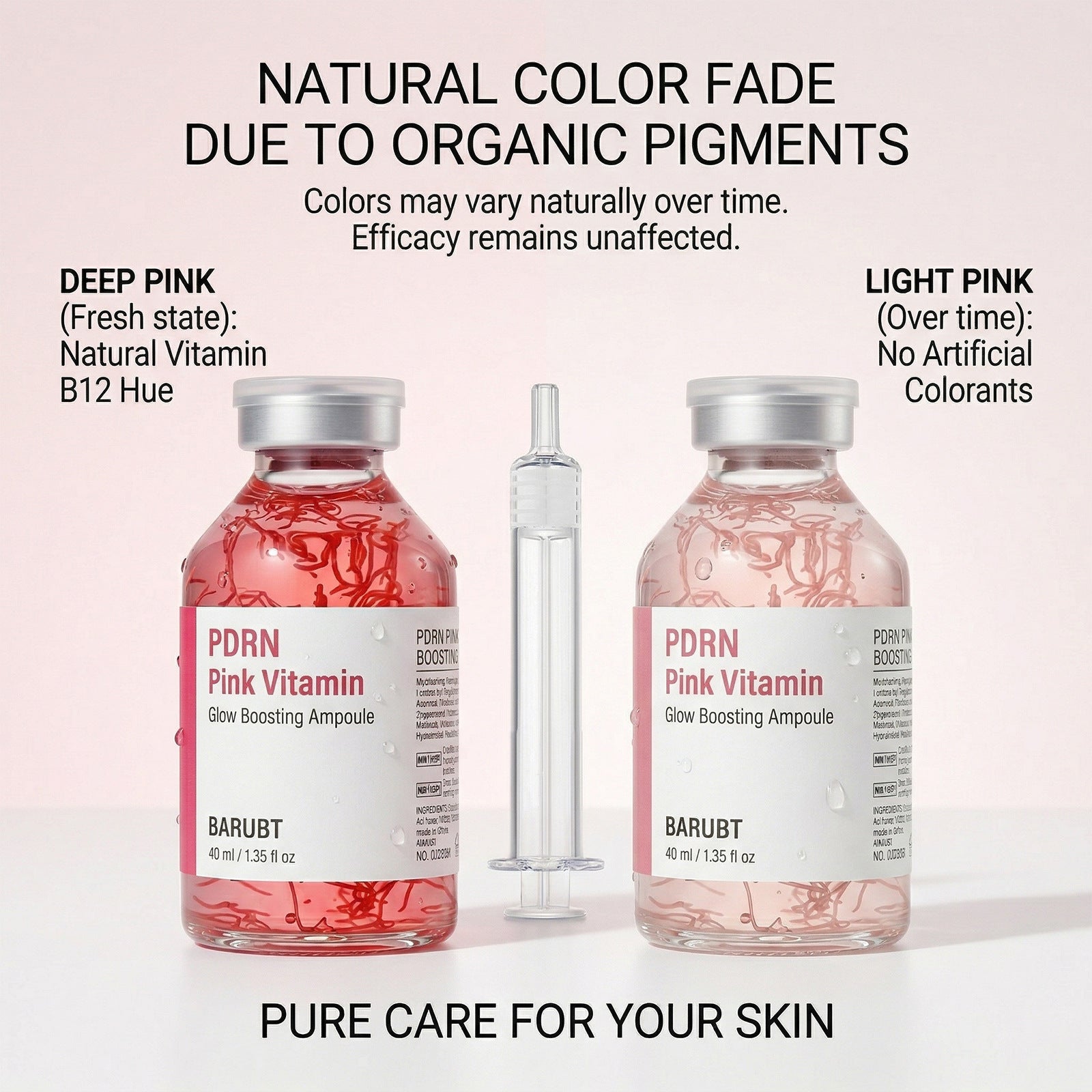 PDRN Pink Vitamin Glow Boosting Ampoule – 40 mL Facial Serum – product image 4